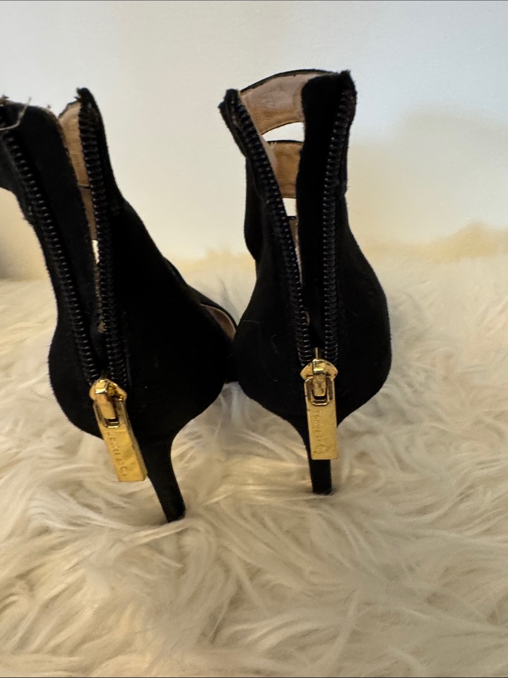 Louise et Cie Black Strappy Pointed-Toe Heels - Picture 7 of 7